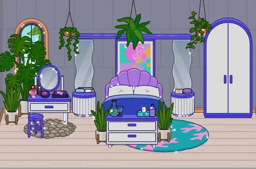 Play Toca Boca Purple House Ideas as an online game Toca Boca Purple House Ideas with UptoPlay