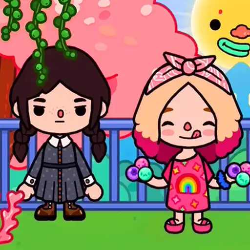 Play toca wednesday addams coloring APK
