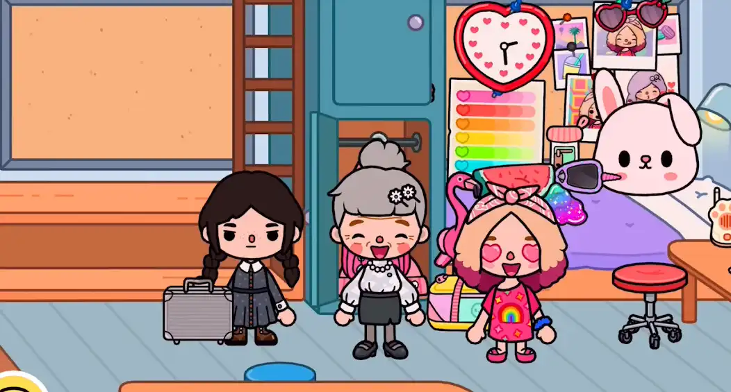 Play toca wednesday addams coloring as an online game toca wednesday addams coloring with UptoPlay