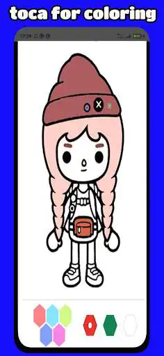 Play Tocca Life Coloring Book as an online game Tocca Life Coloring Book with UptoPlay