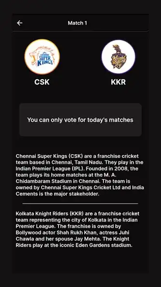 Play Today Winning Team - Ipl polls  and enjoy Today Winning Team - Ipl polls with UptoPlay