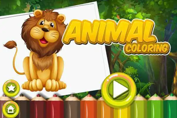 Play Toddler Coloring Book : Cute animal coloring