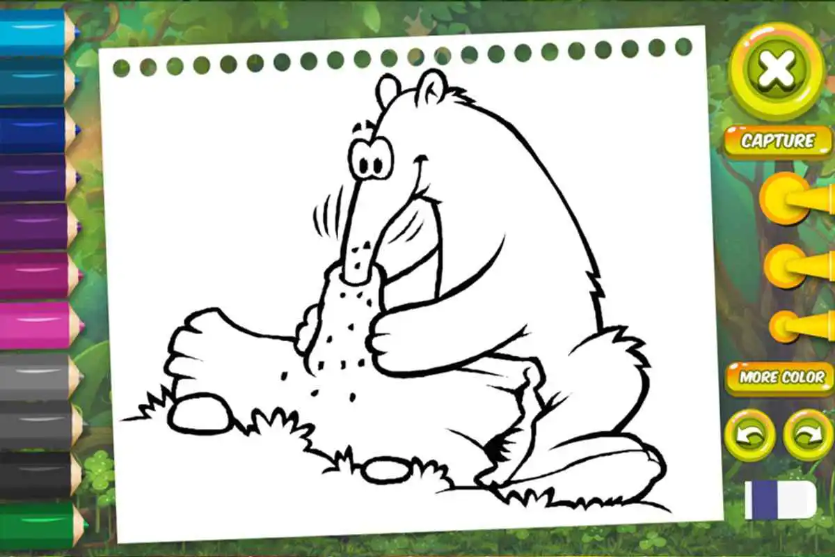 Play Toddler Coloring Book : Cute animal coloring