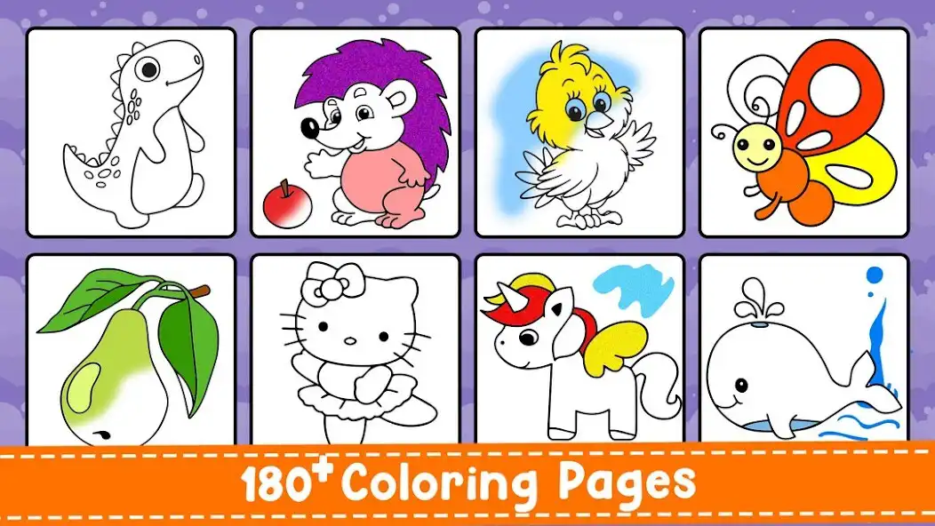 Play Toddler Coloring Book  Paint as an online game Toddler Coloring Book  Paint with UptoPlay