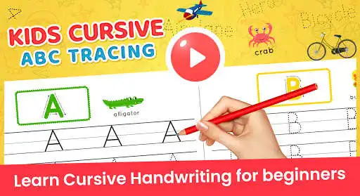 Play Toddler Cursive ABC Tracing- Learn Cursive Writing  and enjoy Toddler Cursive ABC Tracing- Learn Cursive Writing with UptoPlay