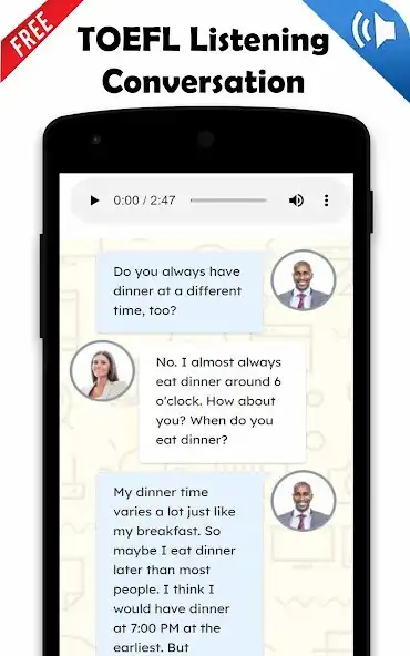 Play TOEFL Listening Conversation  and enjoy TOEFL Listening Conversation with UptoPlay