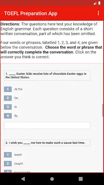 Play TOEFL Preparation App and enjoy TOEFL Preparation App with UptoPlay Play TOEFL Preparation App and enjoy TOEFL Preparation App with UptoPlay