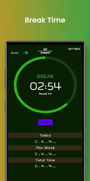 Play Toepo Pomodoro Focus Timer as an online game Toepo Pomodoro Focus Timer with UptoPlay