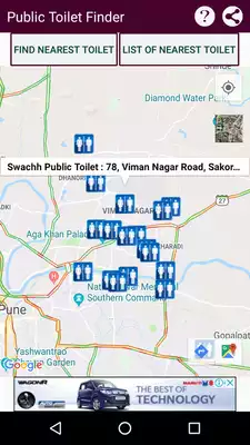 Play Toilet Finder app Play Toilet Finder app