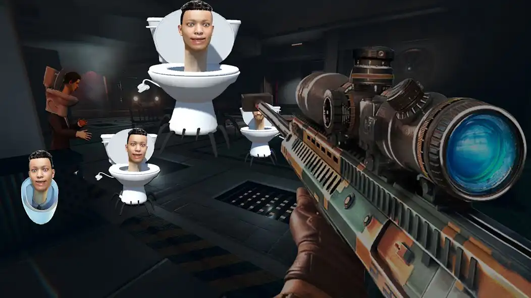 Play Toilet FPS Shooting Games: Gun as an online game Toilet FPS Shooting Games: Gun with UptoPlay