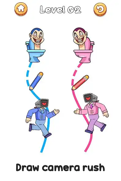 Play Toilet Man Race: Draw Puzzle  and enjoy Toilet Man Race: Draw Puzzle with UptoPlay