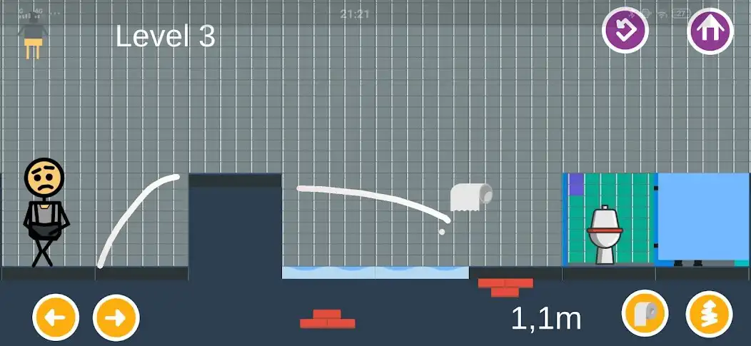 Play Toilet Paper Funny Games - Draw Line, Stickman Run as an online game Toilet Paper Funny Games - Draw Line, Stickman Run with UptoPlay