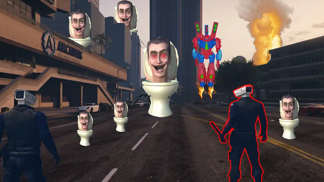 Play Toilet Robots - Toilet games as an online game Toilet Robots - Toilet games with UptoPlay
