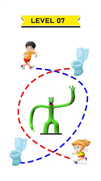 Play Toilet Rush: Draw Puzzle Games as an online game Toilet Rush: Draw Puzzle Games with UptoPlay
