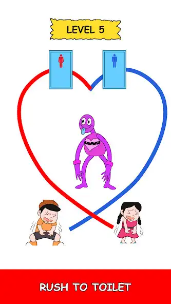 Play Toilet Rush: Draw to toilet as an online game Toilet Rush: Draw to toilet with UptoPlay