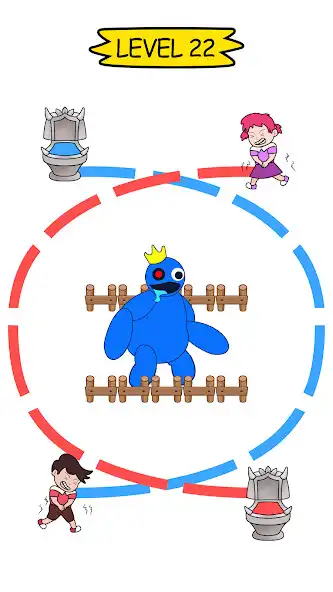 Play Toilet Rush: Puzzle Game as an online game Toilet Rush: Puzzle Game with UptoPlay