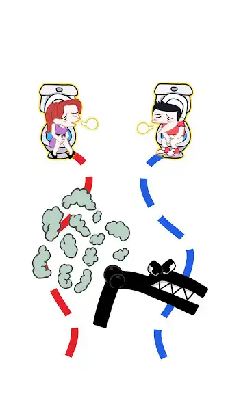 Play Toilet Rush Run: Draw Puzzle as an online game Toilet Rush Run: Draw Puzzle with UptoPlay