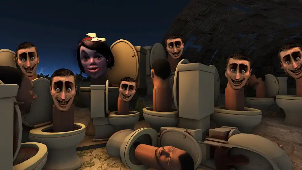 Play Toilet Train Monster Survival as an online game Toilet Train Monster Survival with UptoPlay