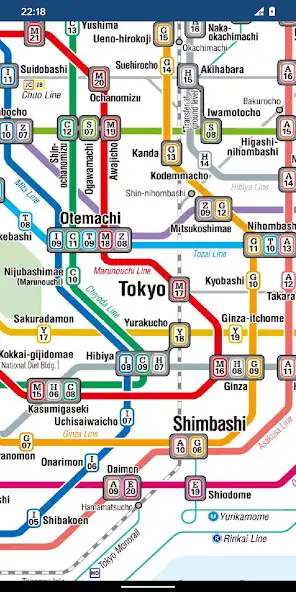 Play Tokyo Metro Map (Offline) as an online game Tokyo Metro Map (Offline) with UptoPlay