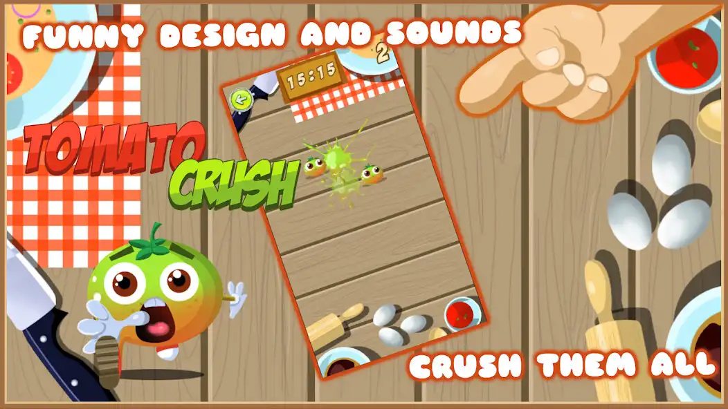 Play Tomato Crush: The Crazy Cool Smasher Hit as an online game Tomato Crush: The Crazy Cool Smasher Hit with UptoPlay