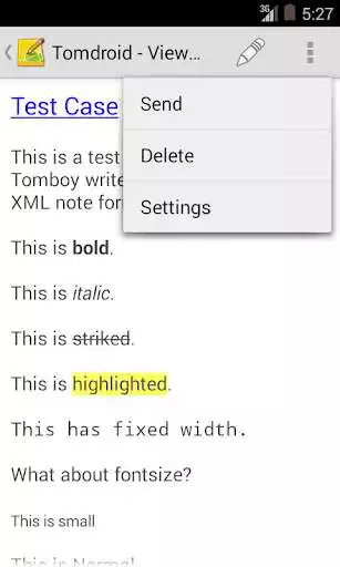 Play Tomdroid notes as an online game Tomdroid notes with UptoPlay