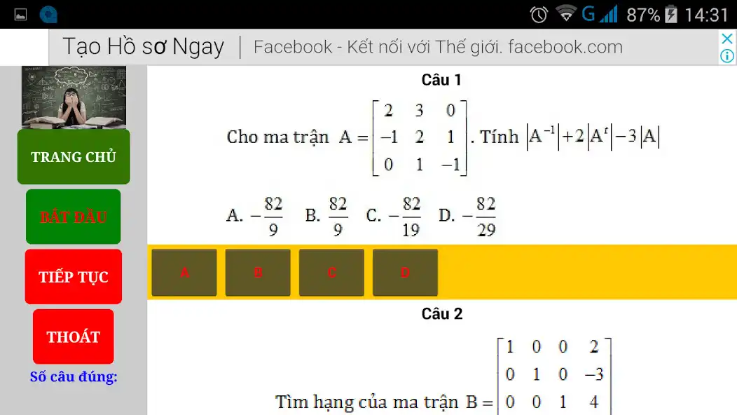 Play Toán cao cấp 2 as an online game Toán cao cấp 2 with UptoPlay
