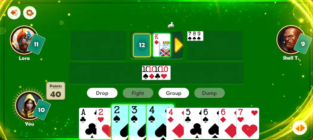 Play Tongits Card Game as an online game Tongits Card Game with UptoPlay