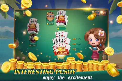 Play Tongits Fun-Color Game, Pusoy as an online game Tongits Fun-Color Game, Pusoy with UptoPlay