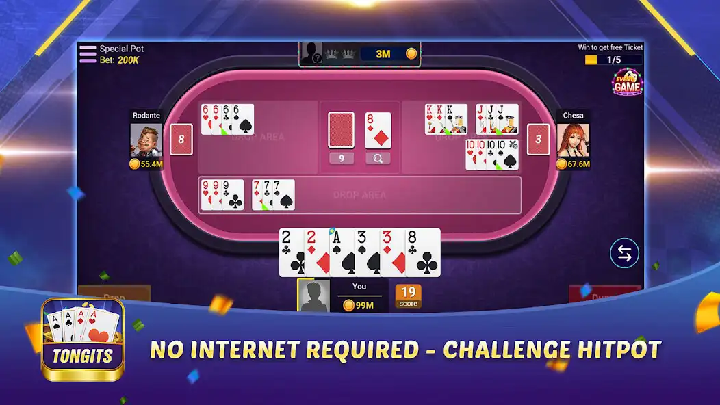 Play Tongits - Offline Card Games  and enjoy Tongits - Offline Card Games with UptoPlay