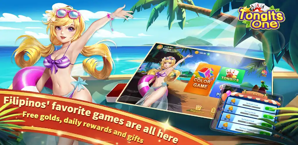 Play Tongits One as an online game Tongits One with UptoPlay