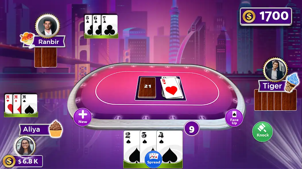 Play Tonk Rummy as an online game Tonk Rummy with UptoPlay