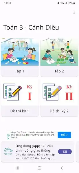 Play Toán lớp 3 - Cánh Diều  and enjoy Toán lớp 3 - Cánh Diều with UptoPlay
