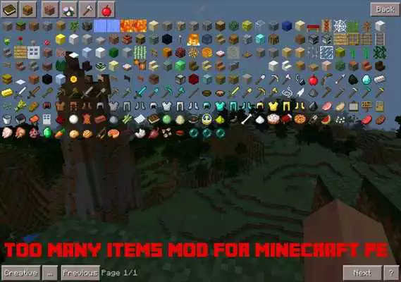 Play Too Many Items Mod PE Play Too Many Items Mod PE