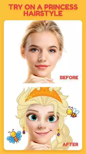 Play Toon app - princess camera as an online game Toon app - princess camera with UptoPlay