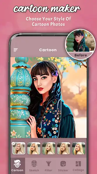 Play ToonFace- Cartoon Photo Editor as an online game ToonFace- Cartoon Photo Editor with UptoPlay