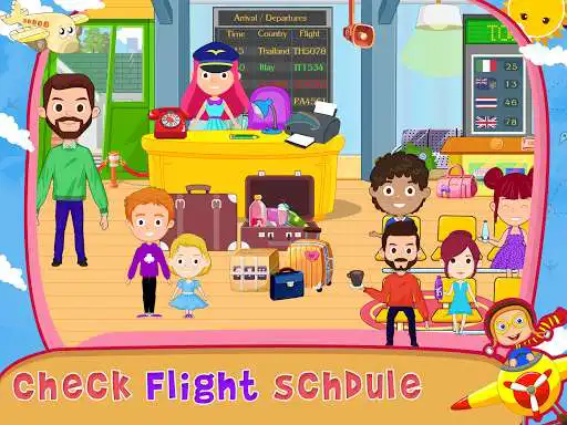 Play Toon Town - Airport as an online game Toon Town - Airport with UptoPlay