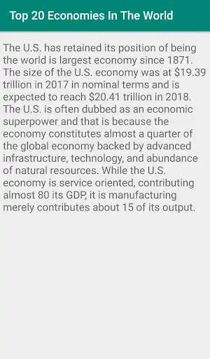 Play Top 20 Economies In The World as an online game online Top 20 Economies In The World with UptoPlay com.sportzoon.top20economiesintheworld Play Top 20 Economies In The World as an online game Top 20 Economies In The World with UptoPlay