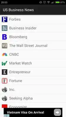 Play Top 20 US Business News