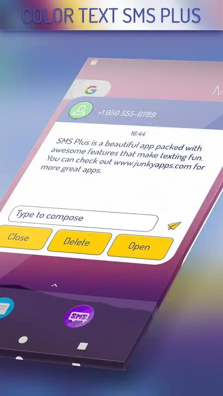 Play Top Color Text SMS