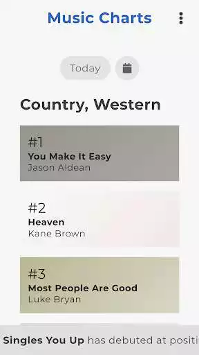 Play Top Country Music Charts
