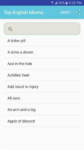 Play Top English Idioms  and enjoy Top English Idioms with UptoPlay