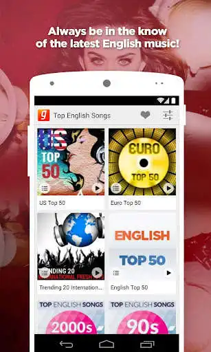 Play Top English Songs App  and enjoy Top English Songs App with UptoPlay