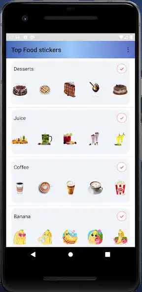 Play Top food stickers  and enjoy Top food stickers with UptoPlay