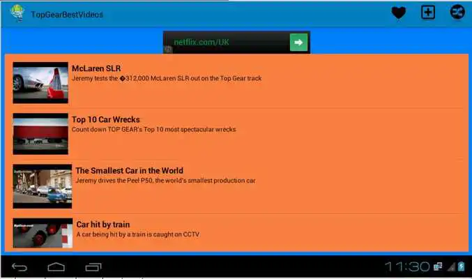 Play Top Gear Best Videos