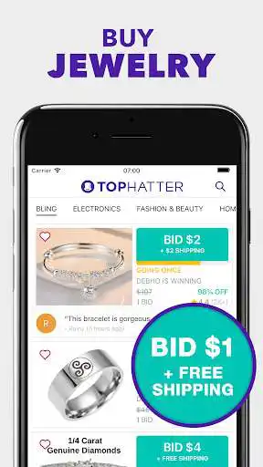 Play Tophatter: Closeout Deals as an online game Tophatter: Closeout Deals with UptoPlay