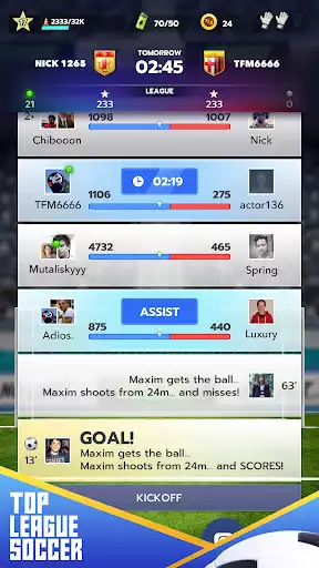 Play Top League Soccer as an online game Top League Soccer with UptoPlay