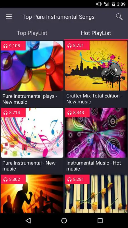 Play Top Pure Instrumental Songs