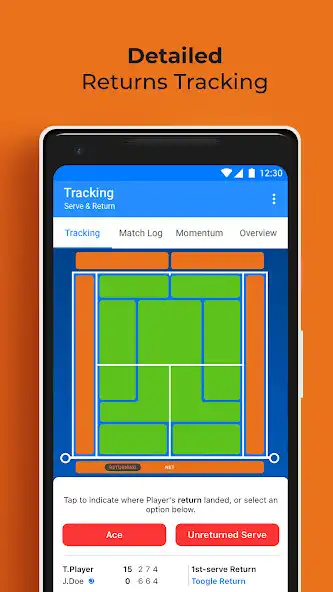 Play Top Tennis Tracker as an online game Top Tennis Tracker with UptoPlay