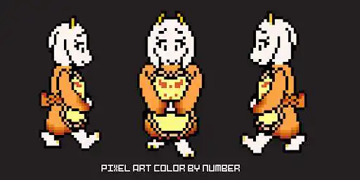 Play Toriel Pixel Art Color By Number  and enjoy Toriel Pixel Art Color By Number with UptoPlay