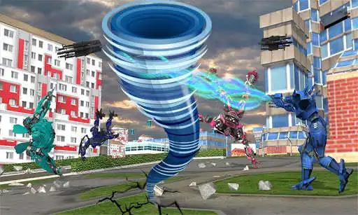 Play Tornado Robot:Futuristic Transformation Robot Wars as an online game Tornado Robot:Futuristic Transformation Robot Wars with UptoPlay